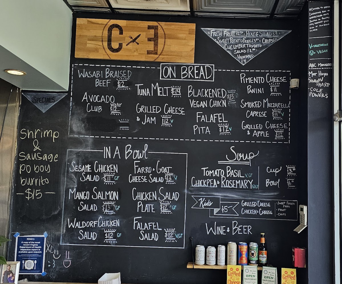 Menu The Cutting Edge Cafe-1